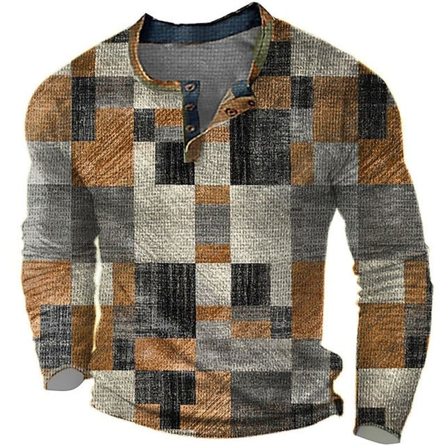 Men's Long Sleeve T-shirt Digital Printing Long Sleeve