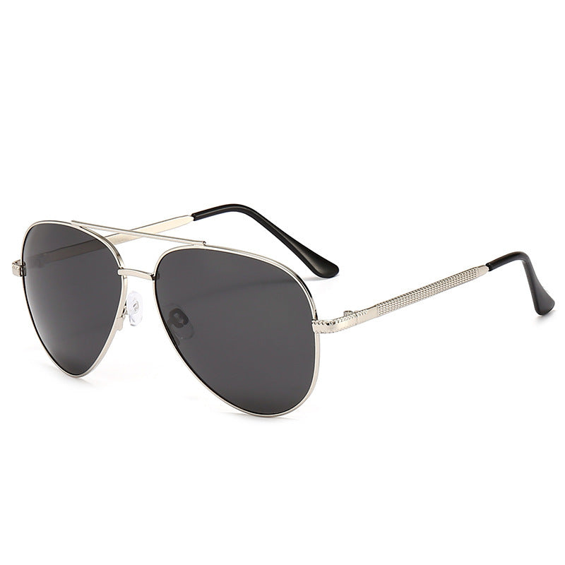 Metal Polarized Sunglasses Men's Large Frame Glasses