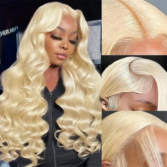 613 HD Lace Frontal Wig 13x6 Human Hair Wigs 30 Inch Body Wave Wig 250 Density Transparent Lace Brazilian Hair Summer Breathable