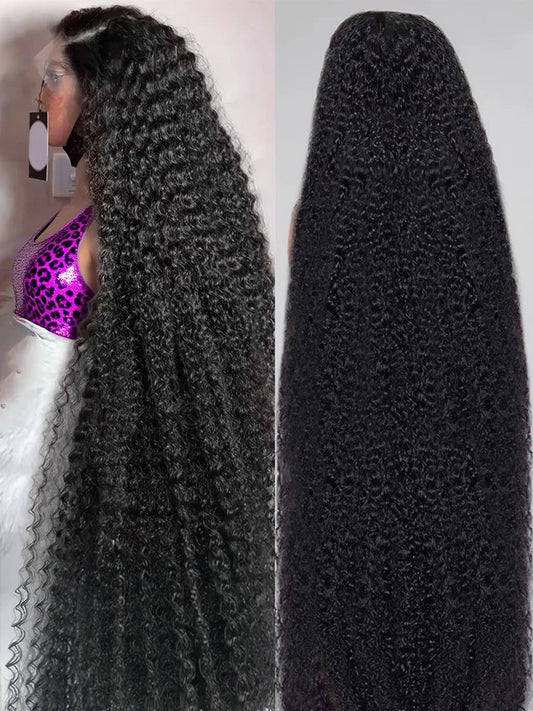 13x6 360 Hd Lace Frontal Wig Loose Deep Wave Wigs Brazilian Women Curly Human Hair 40 46Inch Water Wave 13x4 Lace Front Wig 300%